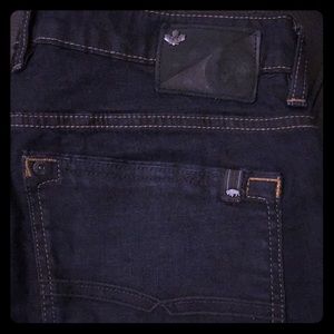 David Bitton Buffalo indigo denim w/ orange stitch